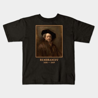 Rembrandt Self Portrait Painting Kids T-Shirt